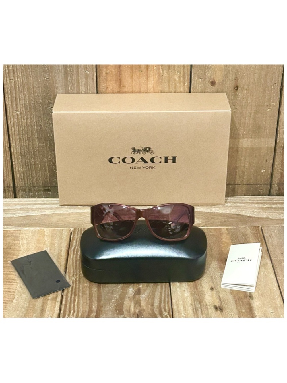 Coach Allie S460 Sunglasses with Hard Case, Cleaning Cloth & Free Gift Box. - Picture 5 of 16